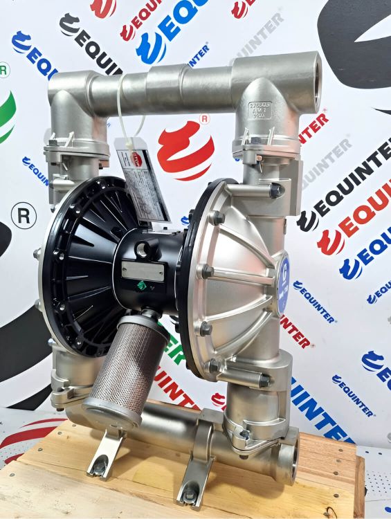 Bomba Neumática de Doble Diafragma HUSKY 2150 en Acero Inoxidable GRACO